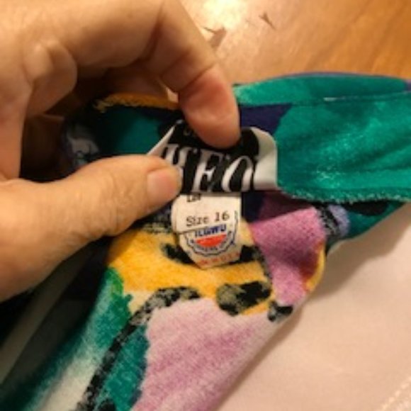 sz 16 ladies multi color sleeveless dress - Picture 5 of 5